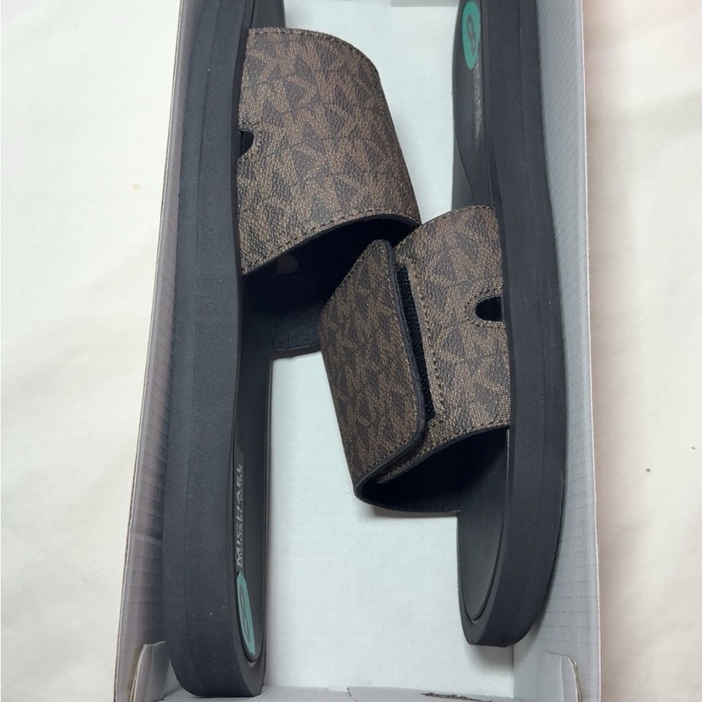 Michael Kors Brown and Black Women's Sandals - Picture 2 of 4